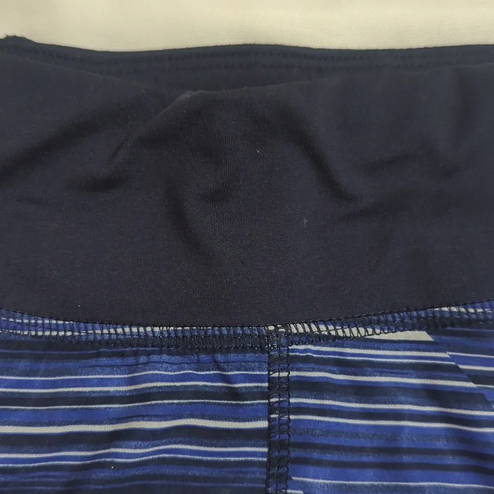 Athleta Ready Set Go 2 in 1 Shorts, Color Navy/Black Size S